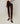Legging en peau d'agneau stretch marron fonce – Rodier, vue 2