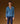 Cashmere sweater med tunesisk krave - Azurblå