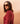 V-hals sweater - Vermillion Red