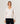 Merino uld V-hals sweater - Hvid