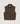 Ærmeløs cardigan med høj krave - Havana Brown
