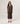 Oversized åben cardigan - Havana Brown