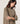 Oversized trøje i kashmir mock-neck - Beige