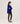 Oversized V-hals kashmir sweater - Ultramarine Blue