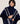 Kashmirstole med frynser - Navy Blue