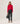 Cashmere rullekrave sweater - Rød