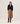 Cashmere sweater med tunesisk krave - Midnight Blue