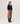 Cashmere sweater med tunesisk krave - Midnight Blue