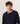 Merinouldsweater med rund hals - Midnight Blue