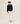 Merino uld V-hals sweater - Midnight Blue