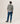 2-lags kashmir sweater med V-hals - Medium Grey