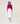 Silk turtleneck twin-set - Fuchsia