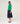 Silk turtleneck twin-set - English Green