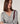 V-hals uld blonde sweater - Mørkegrå