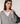Strikket cardigan i uld med blonde