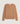 Merinouldsweater med rund hals - Camel Brown