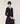 Merino uld V-hals sweater - Sort
