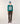 Stribet V-hals sweater i merinould - Duck Green
