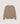 Merinouldsweater med rund hals - Camel Brown