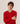 Merino uld V-hals sweater - Rød