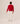 Merino uld V-hals sweater - Rød