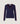 Tofarvet sweater med V-hals - Denimblå
