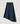 Long asymmetrical skirt in printed canvas - Blue