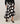 Asymmetric long printed canvas skirt - Pois