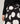 Asymmetric long printed canvas skirt - Pois