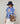 Tricolor merinouldsvest - Horizon Blue