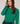 Merinouldsweater med rund hals - Emerald Green