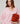 Oversized wool V-neck sweater - Pale Pink