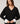 Oversized uld V-hals sweater - Sort