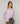 Silk round neck twin set - Lilas