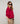Silk round neck twin set - Framboise