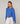 Silk round neck twin set - Cobalt Blue