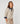 Two-tone polo sweater - Beige Chiné