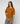 Merinouldsweater med rund hals og 3/4-ærmer - Moutarde