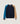 Merino wool color-block crew-neck sweater - Marine