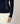 Jacquardtrøje med rund hals - Navy Blue