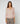 Merino uld V-hals sweater - Pearl Pink