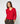 Merino uld V-hals sweater - Rød