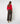 Merino uld V-hals sweater - Rød