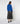 Merinould sweater med V-hals - Azurblå