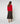 Merino uld rullekrave sweater - Rød