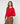 Merino uld cardigan - Rød