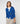 Merino uld cardigan - Azurblå