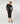 Long knitted dress - Black