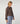 Milano kort dobbeltradet strikjakke - Taupe Brown