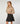 Strikket sweater med rund hals - Beige
